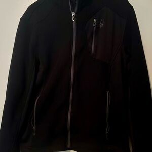 Spyder Men's Black Zip-Up Sweater